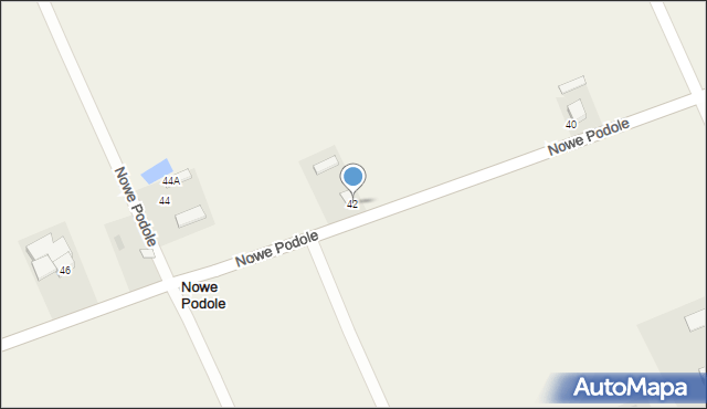 Nowe Podole, Nowe Podole, 42, mapa Nowe Podole