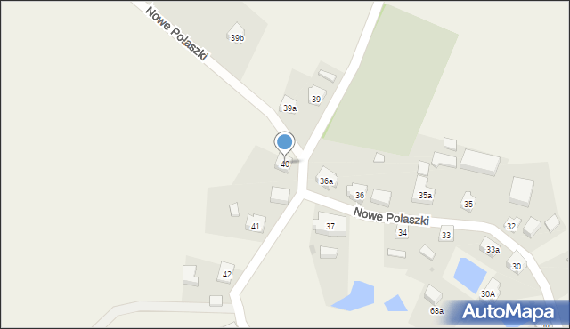 Nowe Polaszki, Nowe Polaszki, 40, mapa Nowe Polaszki