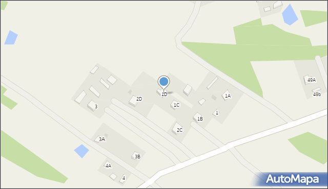 Nowe Polesie, Nowe Polesie, 1D, mapa Nowe Polesie