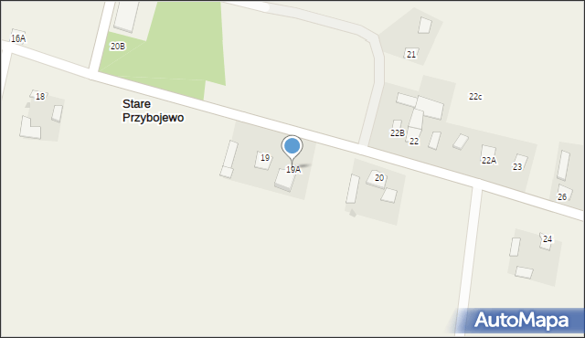 Nowe Przybojewo, Nowe Przybojewo, 19A, mapa Nowe Przybojewo