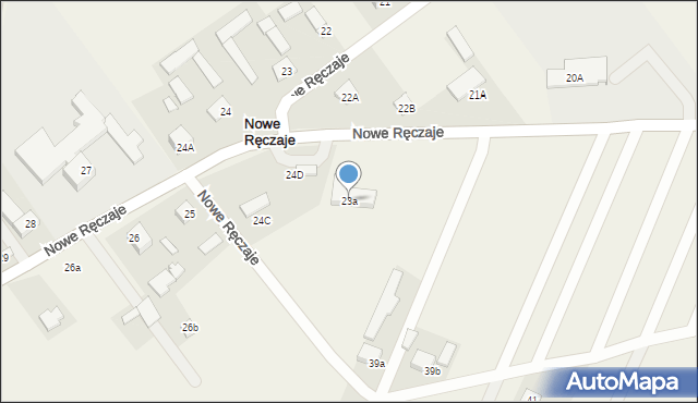 Nowe Ręczaje, Nowe Ręczaje, 23a, mapa Nowe Ręczaje