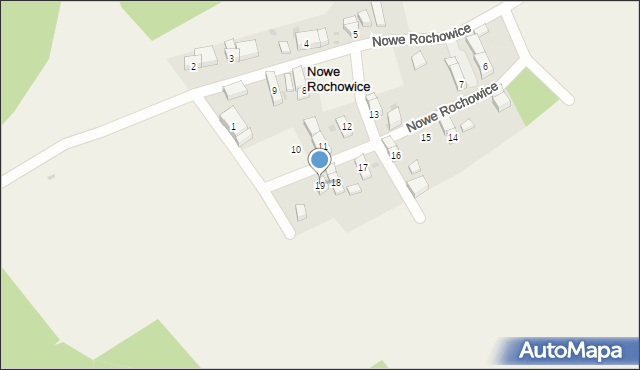 Nowe Rochowice, Nowe Rochowice, 19, mapa Nowe Rochowice