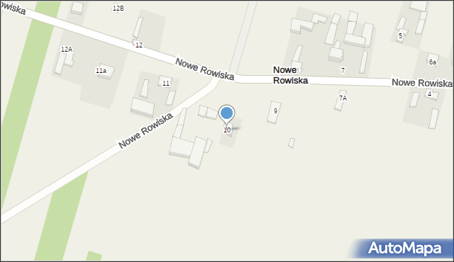 Nowe Rowiska, Nowe Rowiska, 10, mapa Nowe Rowiska