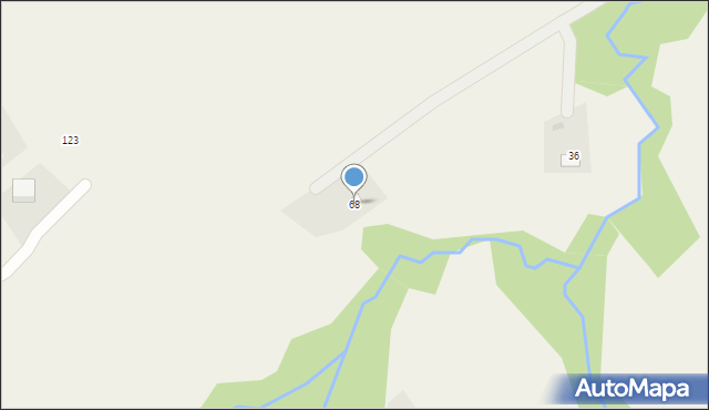 Nowe Rybie, Nowe Rybie, 68, mapa Nowe Rybie