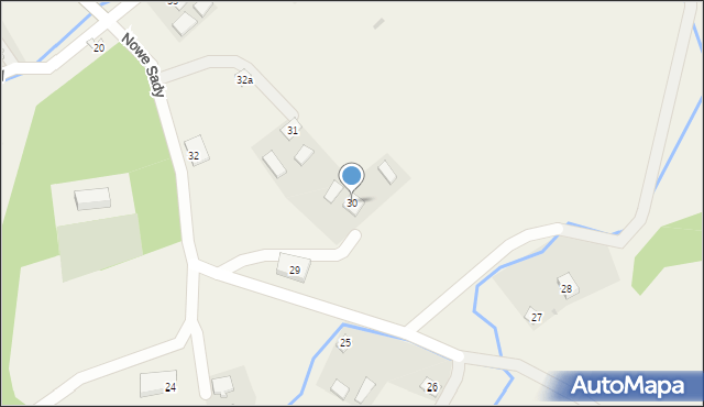 Nowe Sady, Nowe Sady, 30, mapa Nowe Sady