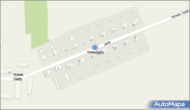 Nowe Sady, Nowe Sady, 12, mapa Nowe Sady