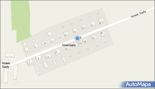 Nowe Sady, Nowe Sady, 16, mapa Nowe Sady