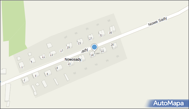 Nowe Sady, Nowe Sady, 20, mapa Nowe Sady