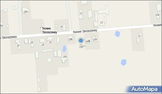 Nowe Skoszewy, Nowe Skoszewy, 13C, mapa Nowe Skoszewy