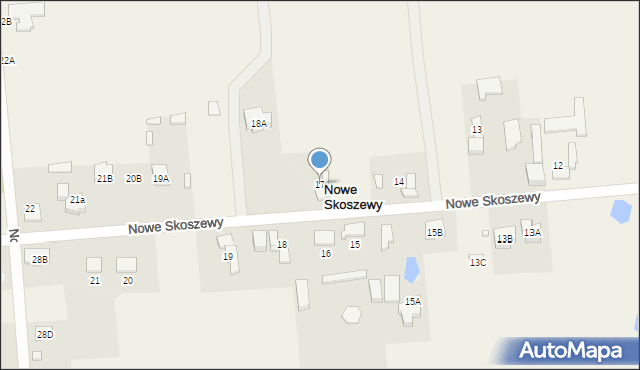 Nowe Skoszewy, Nowe Skoszewy, 17, mapa Nowe Skoszewy