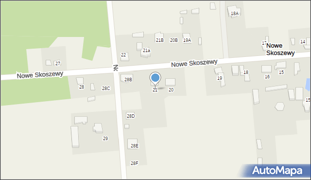 Nowe Skoszewy, Nowe Skoszewy, 21, mapa Nowe Skoszewy