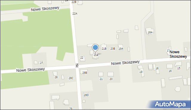 Nowe Skoszewy, Nowe Skoszewy, 21a, mapa Nowe Skoszewy