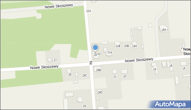 Nowe Skoszewy, Nowe Skoszewy, 22, mapa Nowe Skoszewy