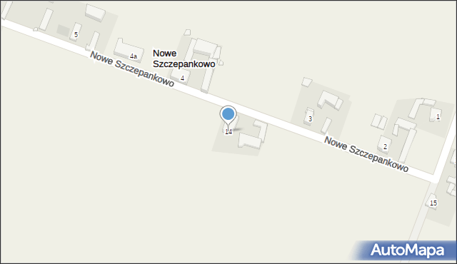 Nowe Szczepankowo, Nowe Szczepankowo, 14, mapa Nowe Szczepankowo