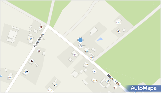 Nowe Tłoki, Nowe Tłoki, 43, mapa Nowe Tłoki