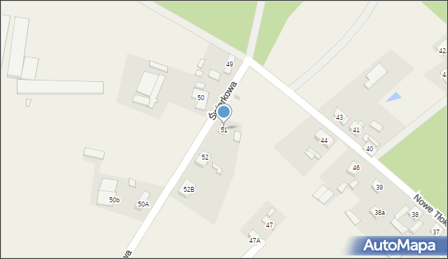 Nowe Tłoki, Nowe Tłoki, 51, mapa Nowe Tłoki