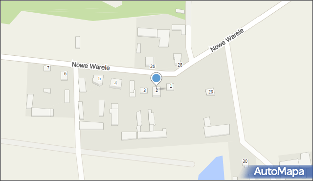 Nowe Warele, Nowe Warele, 2, mapa Nowe Warele