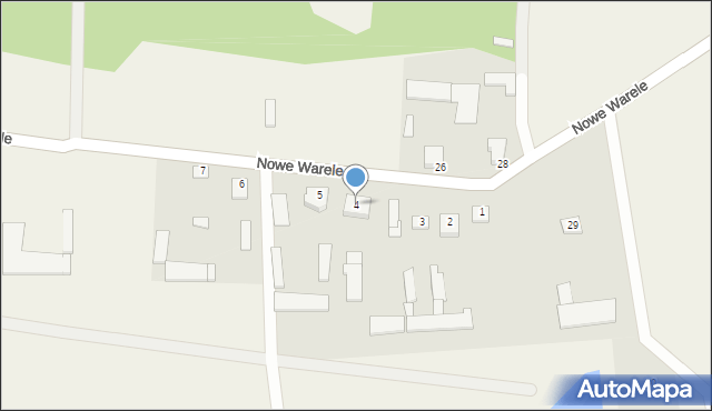 Nowe Warele, Nowe Warele, 4, mapa Nowe Warele