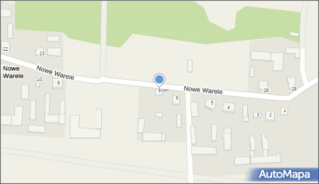 Nowe Warele, Nowe Warele, 7, mapa Nowe Warele