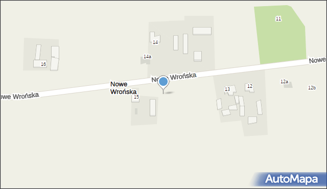 Nowe Wrońska, Nowe Wrońska, 15, mapa Nowe Wrońska