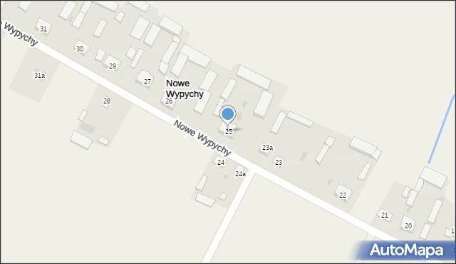 Nowe Wypychy, Nowe Wypychy, 25, mapa Nowe Wypychy