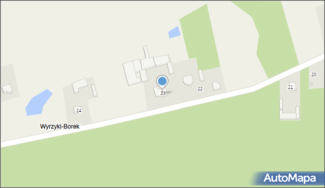 Nowe Wyrzyki, Nowe Wyrzyki, 23, mapa Nowe Wyrzyki