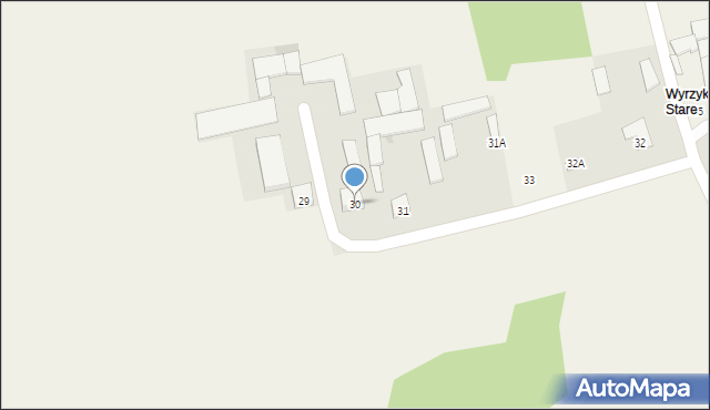 Nowe Wyrzyki, Nowe Wyrzyki, 30, mapa Nowe Wyrzyki