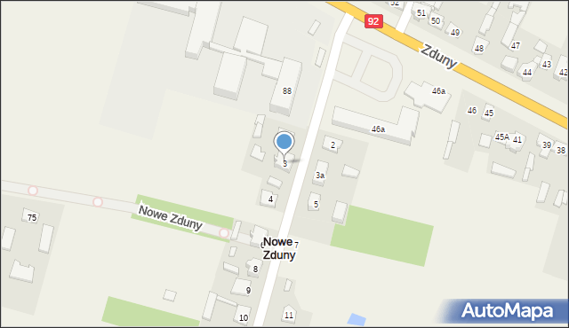 Nowe Zduny, Nowe Zduny, 3, mapa Nowe Zduny