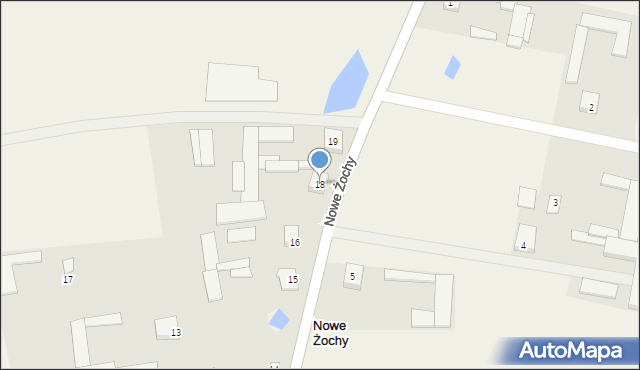 Nowe Żochy, Nowe Żochy, 18, mapa Nowe Żochy