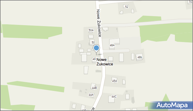 Nowe Żukowice, Nowe Żukowice, 49A, mapa Nowe Żukowice