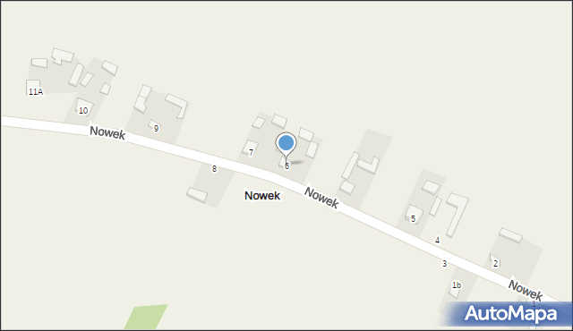 Nowek, Nowek, 6, mapa Nowek