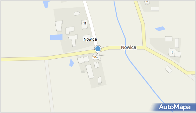 Nowica, Nowica, 40b, mapa Nowica