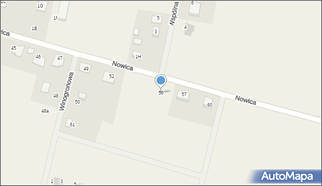 Nowica, Nowica, 56, mapa Nowica