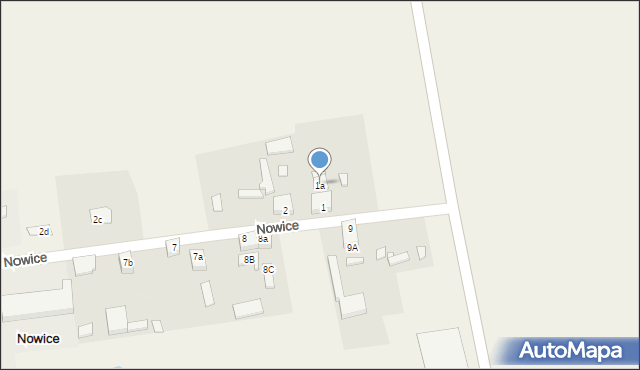 Nowice, Nowice, 1a, mapa Nowice