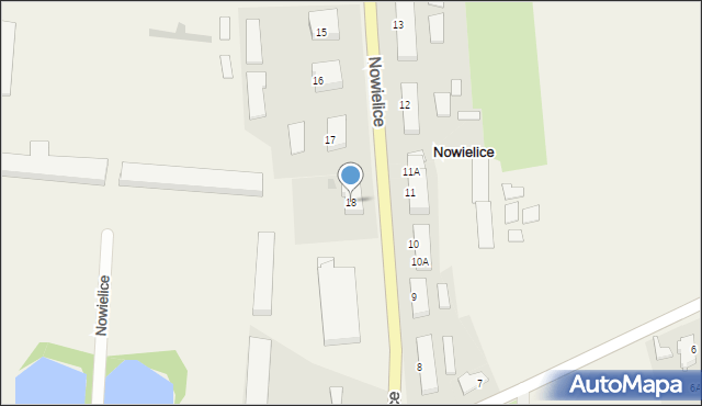 Nowielice, Nowielice, 18, mapa Nowielice