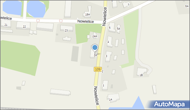 Nowielice, Nowielice, 24, mapa Nowielice