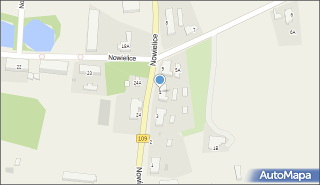 Nowielice, Nowielice, 4, mapa Nowielice