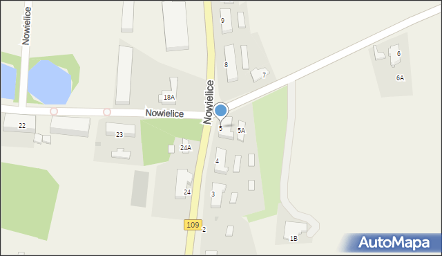 Nowielice, Nowielice, 5, mapa Nowielice