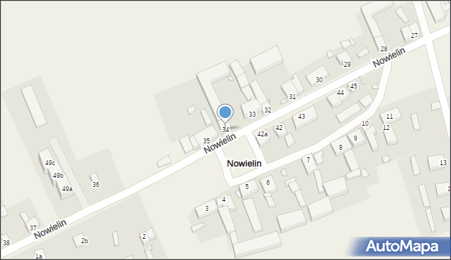 Nowielin, Nowielin, 34, mapa Nowielin
