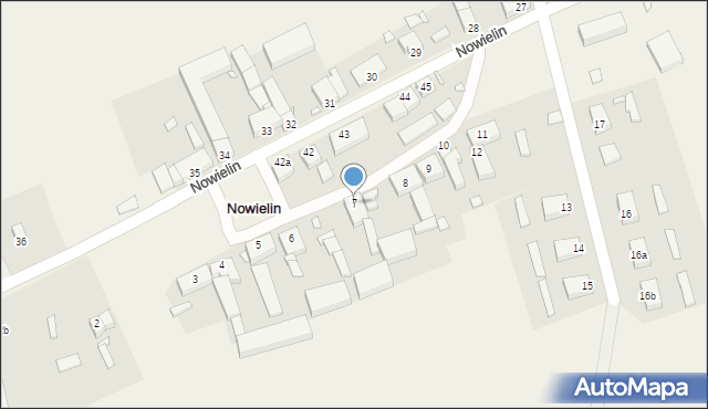 Nowielin, Nowielin, 7, mapa Nowielin