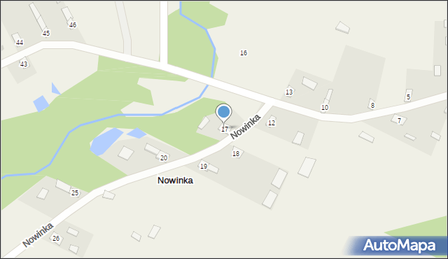 Nowinka, Nowinka, 17, mapa Nowinka