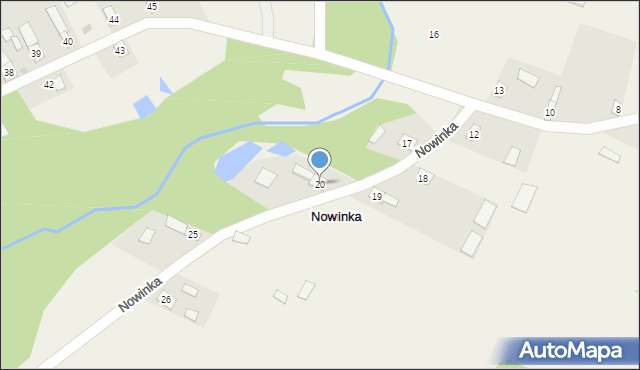 Nowinka, Nowinka, 20, mapa Nowinka