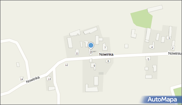 Nowinka, Nowinka, 10, mapa Nowinka