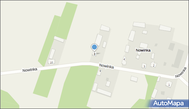 Nowinka, Nowinka, 8, mapa Nowinka