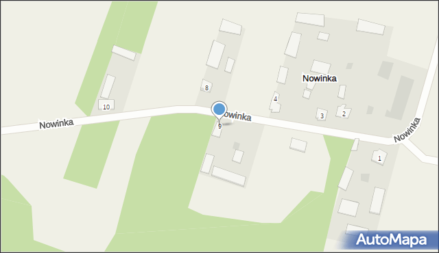 Nowinka, Nowinka, 9, mapa Nowinka