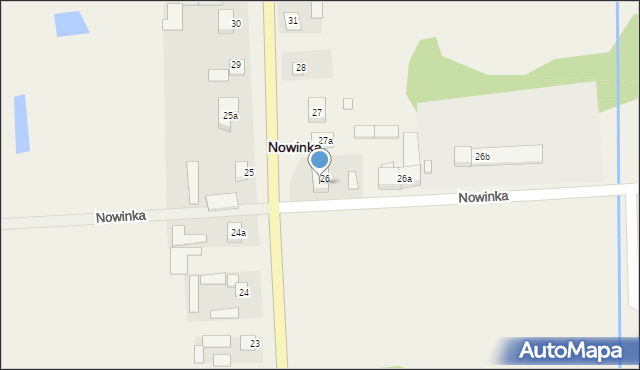 Nowinka, Nowinka, 26/1, mapa Nowinka