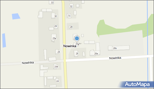 Nowinka, Nowinka, 27a, mapa Nowinka