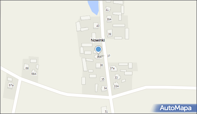 Nowinki, Nowinki, 36A, mapa Nowinki