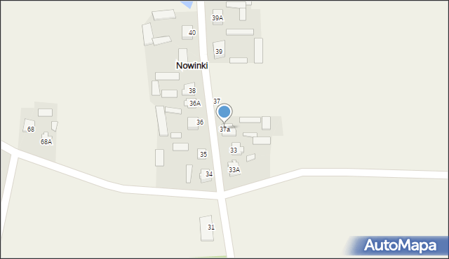 Nowinki, Nowinki, 37a, mapa Nowinki