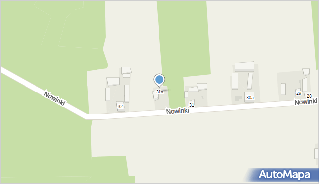 Nowinki, Nowinki, 31a, mapa Nowinki